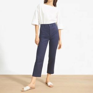 Everlane Indigo Straight Leg Cropped Pants